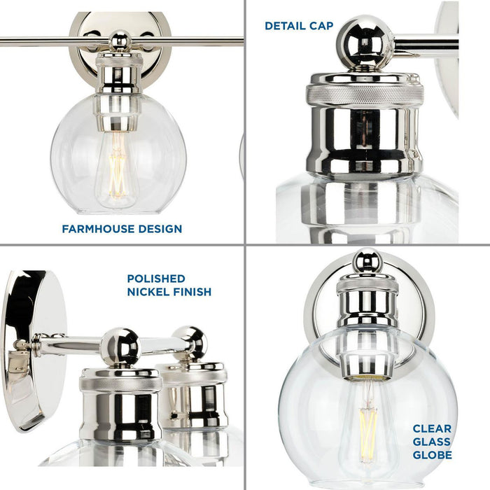 Hansford Bath Light-Bathroom Fixtures-Progress Lighting-Lighting Design Store
