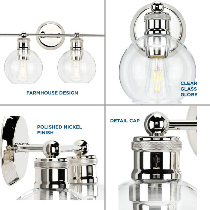 Hansford Bath Light-Bathroom Fixtures-Progress Lighting-Lighting Design Store