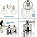 Hansford Bath Light-Bathroom Fixtures-Progress Lighting-Lighting Design Store