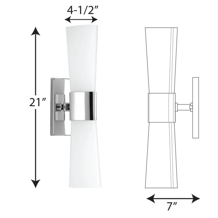 Zura Bath Light-Sconces-Progress Lighting-Lighting Design Store