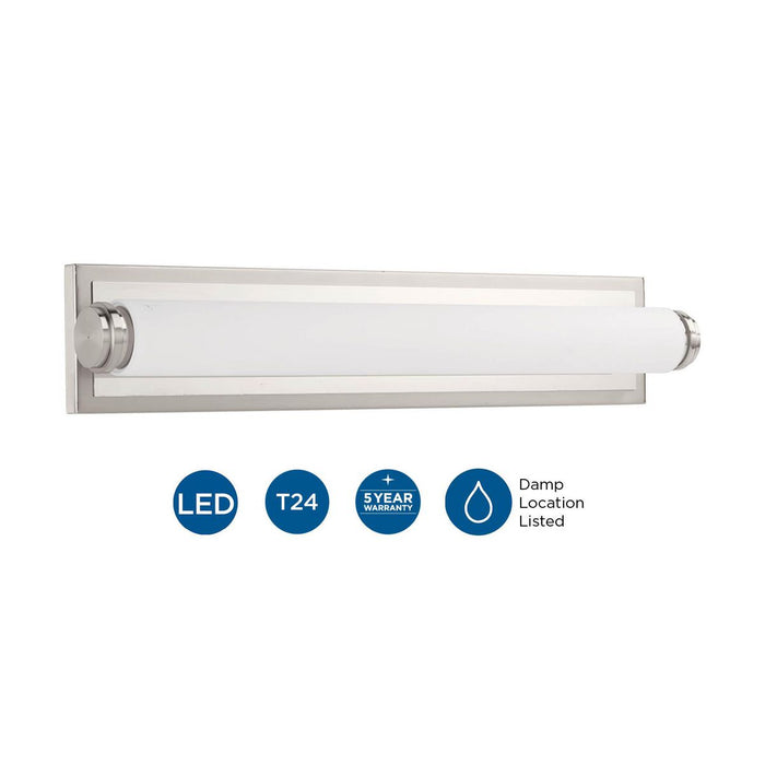 Concourse LED Bath Light-Bathroom Fixtures-Progress Lighting-Lighting Design Store