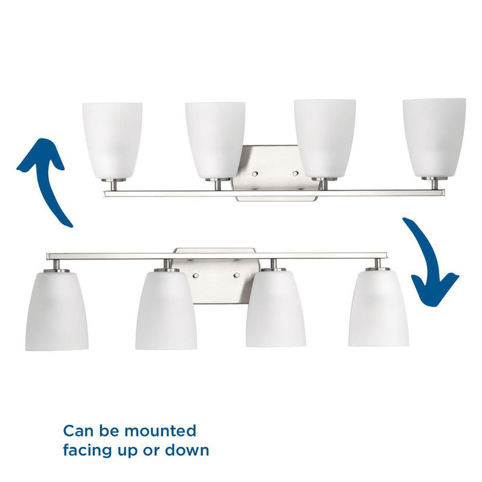 Leap Bath Light-Bathroom Fixtures-Progress Lighting-Lighting Design Store