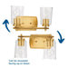 Adley Bath Light & Vanity Light-Bathroom Fixtures-Progress Lighting-Lighting Design Store