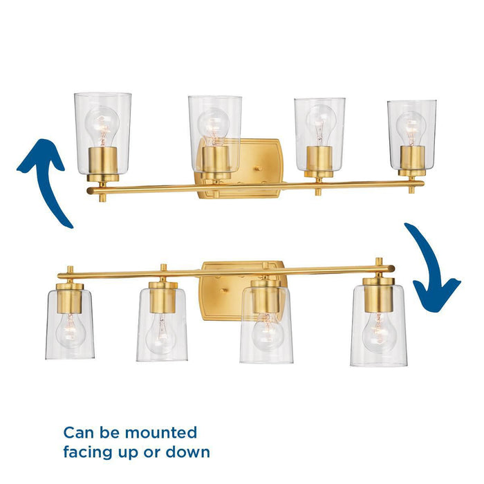 Adley Bath Light & Vanity Light-Bathroom Fixtures-Progress Lighting-Lighting Design Store