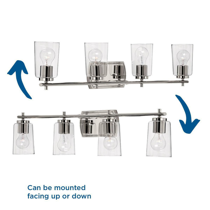 Adley Bath Light & Vanity Light-Bathroom Fixtures-Progress Lighting-Lighting Design Store