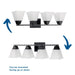 Clifton Hs Bath Vanity Light-Bathroom Fixtures-Progress Lighting-Lighting Design Store