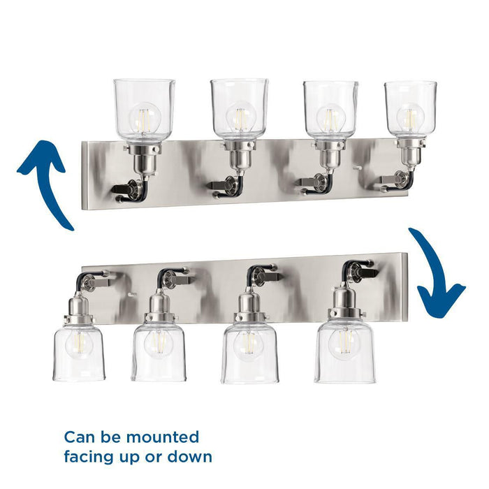 Rushton Bath Light & Vanity Light-Bathroom Fixtures-Progress Lighting-Lighting Design Store