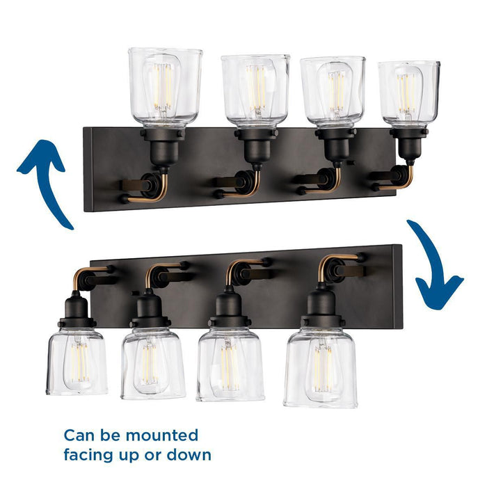 Rushton Bath Light & Vanity Light-Bathroom Fixtures-Progress Lighting-Lighting Design Store