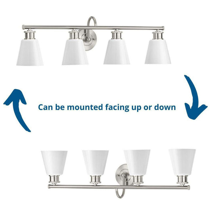 Ashford Bath Bracket-Bathroom Fixtures-Progress Lighting-Lighting Design Store