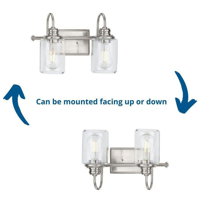 Aiken Bath Bracket-Bathroom Fixtures-Progress Lighting-Lighting Design Store