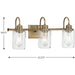 Aiken Bath Bracket-Bathroom Fixtures-Progress Lighting-Lighting Design Store
