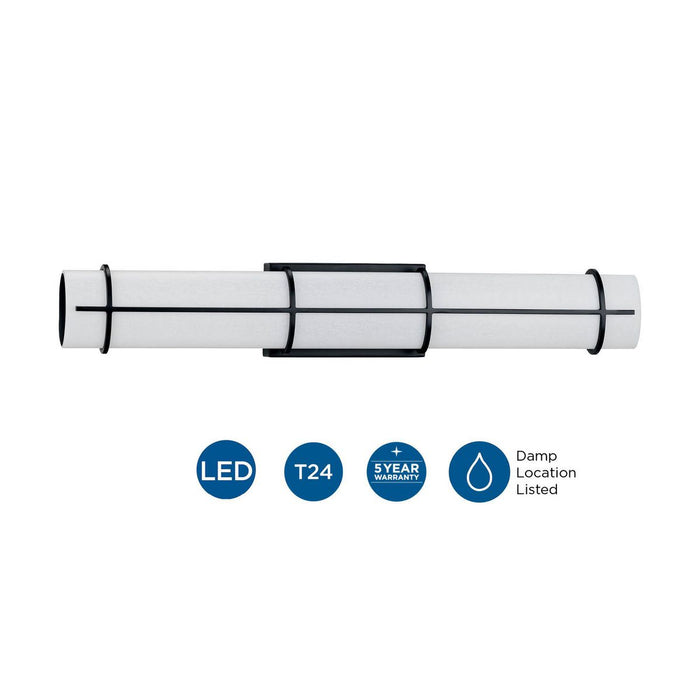 Grid LED Linear Bath Light-Bathroom Fixtures-Progress Lighting-Lighting Design Store