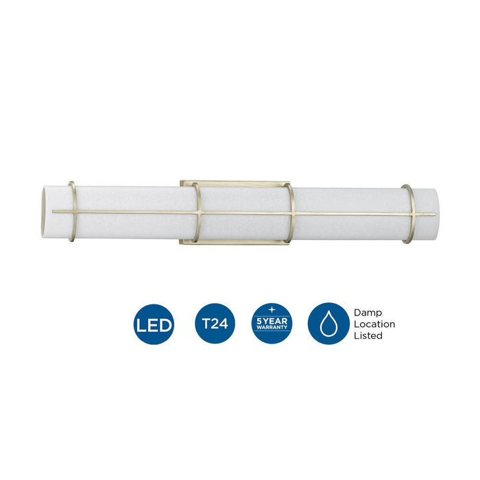 Grid LED Linear Bath Light-Bathroom Fixtures-Progress Lighting-Lighting Design Store