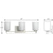 League Bath Bracket-Bathroom Fixtures-Progress Lighting-Lighting Design Store