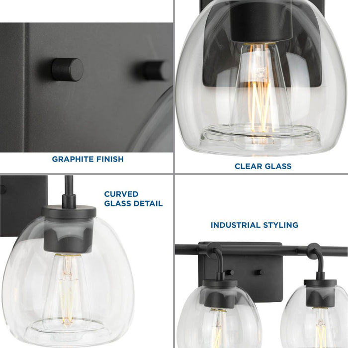 Caisson Bath Bracket-Bathroom Fixtures-Progress Lighting-Lighting Design Store