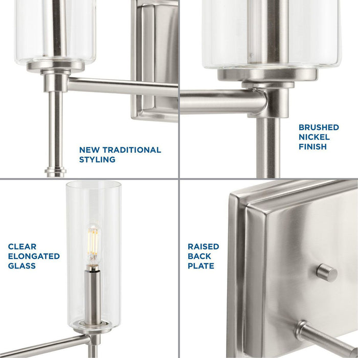 Elara Bath Bracket-Bathroom Fixtures-Progress Lighting-Lighting Design Store