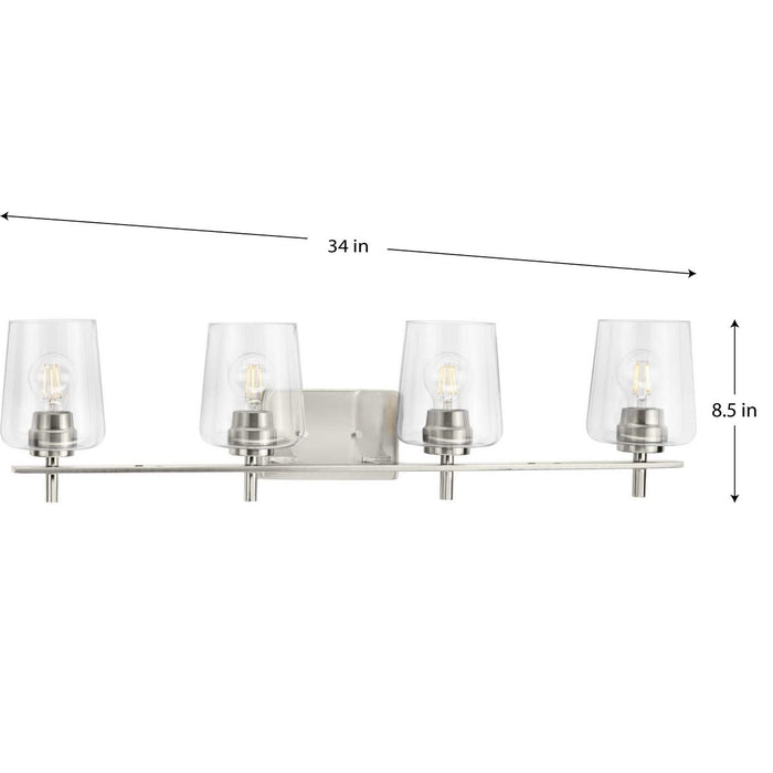 Calais Bath Vanity Light-Bathroom Fixtures-Progress Lighting-Lighting Design Store