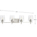 Calais Bath Vanity Light-Bathroom Fixtures-Progress Lighting-Lighting Design Store