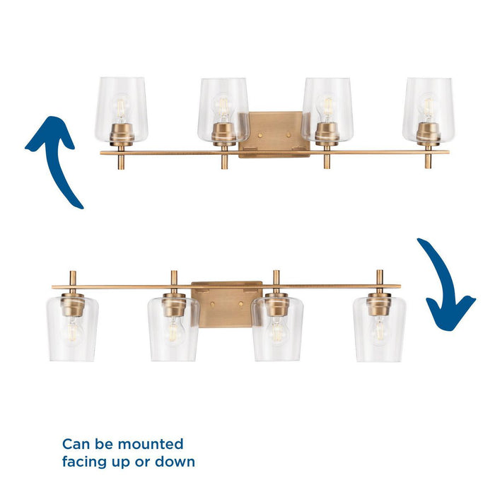 Calais Bath Vanity Light-Bathroom Fixtures-Progress Lighting-Lighting Design Store