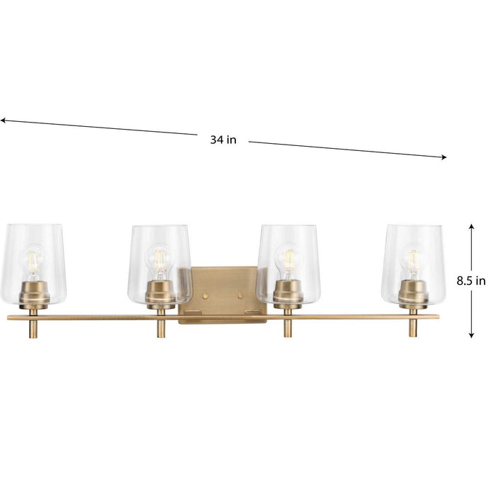 Calais Bath Vanity Light-Bathroom Fixtures-Progress Lighting-Lighting Design Store