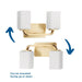 Cowan Bath Vanity Light-Bathroom Fixtures-Progress Lighting-Lighting Design Store