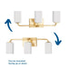 Cowan Bath Vanity Light-Bathroom Fixtures-Progress Lighting-Lighting Design Store