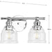Ambrose Bath Vanity Light-Bathroom Fixtures-Progress Lighting-Lighting Design Store