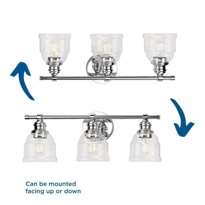 Ambrose Bath Vanity Light-Bathroom Fixtures-Progress Lighting-Lighting Design Store