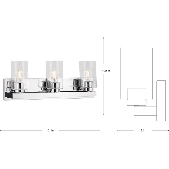Goodwin Three Light Vanity-Bathroom Fixtures-Progress Lighting-Lighting Design Store