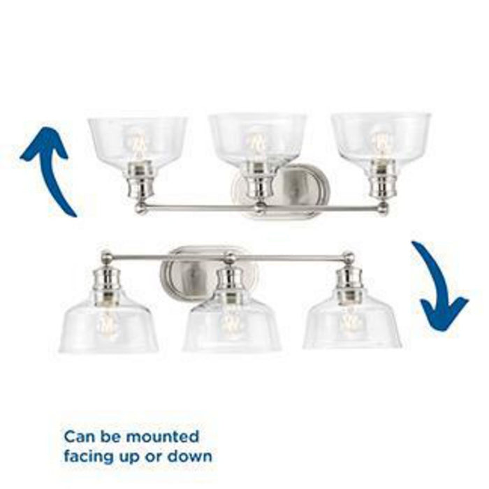 Singleton Bath Light-Bathroom Fixtures-Progress Lighting-Lighting Design Store