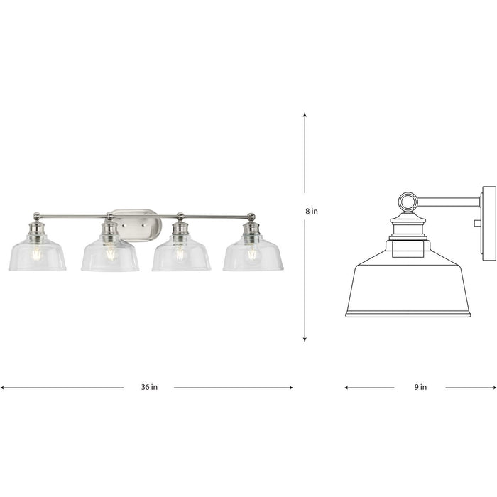 Singleton Bath Light-Bathroom Fixtures-Progress Lighting-Lighting Design Store