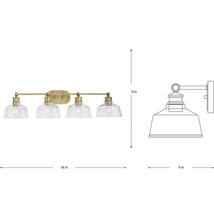 Singleton Bath Light-Bathroom Fixtures-Progress Lighting-Lighting Design Store