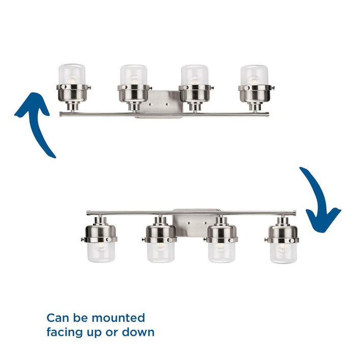 Beckner Bath Bar-Bathroom Fixtures-Progress Lighting-Lighting Design Store