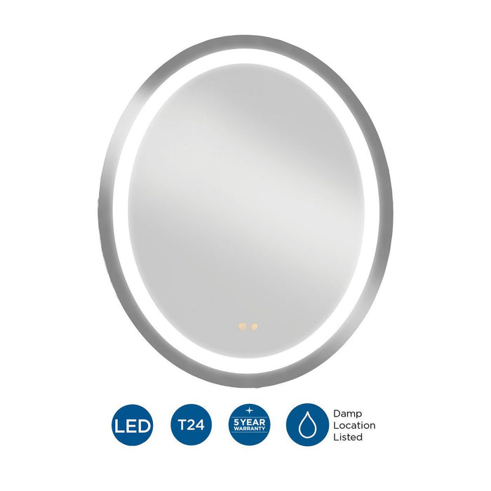 Captarent LED LED Mirror-Mirrors/Pictures-Progress Lighting-Lighting Design Store