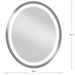 Captarent LED LED Mirror-Mirrors/Pictures-Progress Lighting-Lighting Design Store
