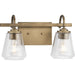 Martenne Two Light Bath & Vanity-Bathroom Fixtures-Progress Lighting-Lighting Design Store