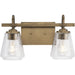 Martenne Two Light Bath & Vanity-Bathroom Fixtures-Progress Lighting-Lighting Design Store