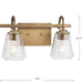 Martenne Two Light Bath & Vanity-Bathroom Fixtures-Progress Lighting-Lighting Design Store