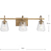 Martenne Three Light Bath & Vanity-Bathroom Fixtures-Progress Lighting-Lighting Design Store