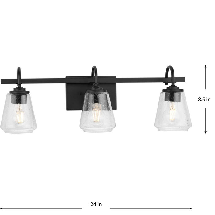 Martenne Three Light Bath & Vanity-Bathroom Fixtures-Progress Lighting-Lighting Design Store