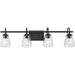 Martenne Four Light Bath & Vanity-Bathroom Fixtures-Progress Lighting-Lighting Design Store