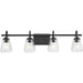 Martenne Four Light Bath & Vanity-Bathroom Fixtures-Progress Lighting-Lighting Design Store