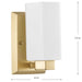 Estrada One Light Bath & Vanity Light-Sconces-Progress Lighting-Lighting Design Store