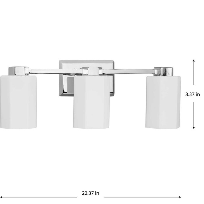 Estrada Three Light Bath & Vanity-Bathroom Fixtures-Progress Lighting-Lighting Design Store