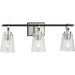 Cassell Three Light Bath & Vanity-Bathroom Fixtures-Progress Lighting-Lighting Design Store