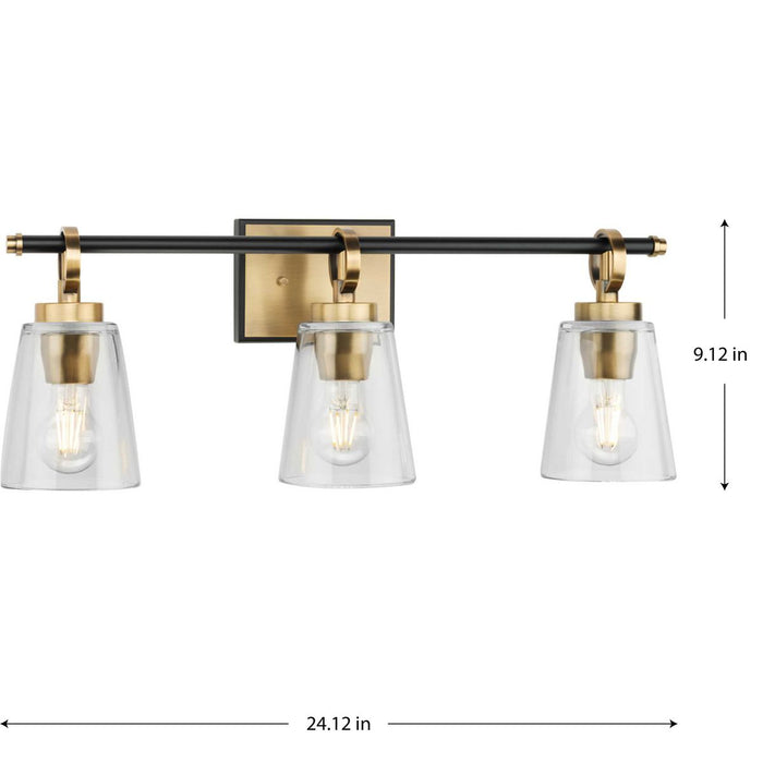 Cassell Three Light Bath & Vanity-Bathroom Fixtures-Progress Lighting-Lighting Design Store