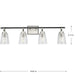 Cassell Four Light Bath & Vanity-Bathroom Fixtures-Progress Lighting-Lighting Design Store