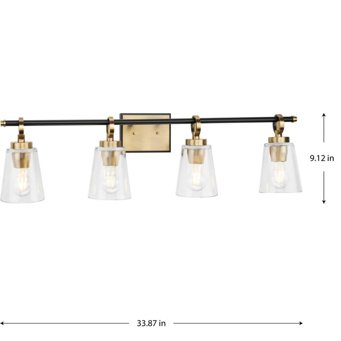 Cassell Four Light Bath & Vanity-Bathroom Fixtures-Progress Lighting-Lighting Design Store