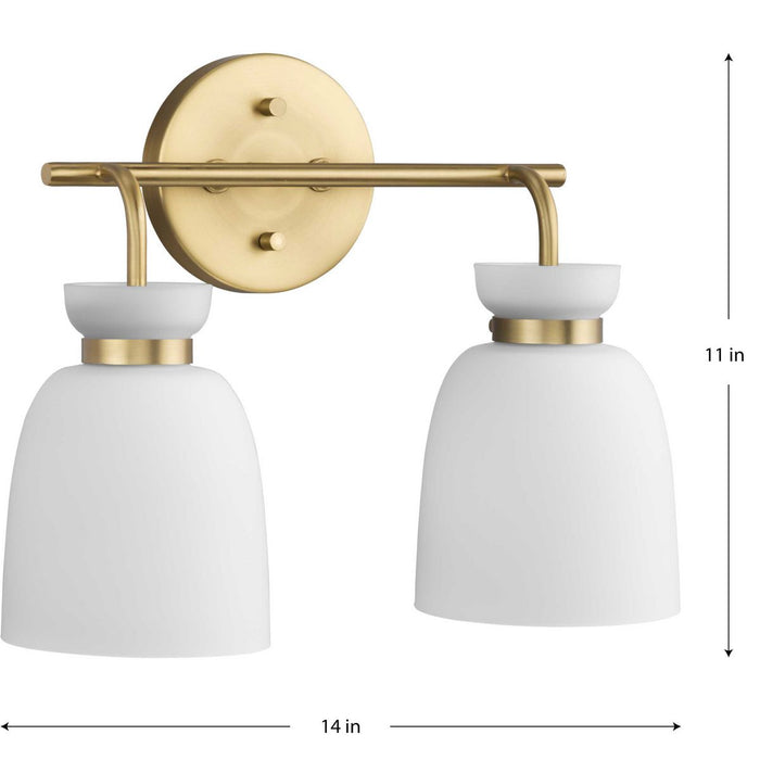 Lexie Two Light Bath & Vanity-Bathroom Fixtures-Progress Lighting-Lighting Design Store