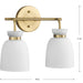 Lexie Two Light Bath & Vanity-Bathroom Fixtures-Progress Lighting-Lighting Design Store